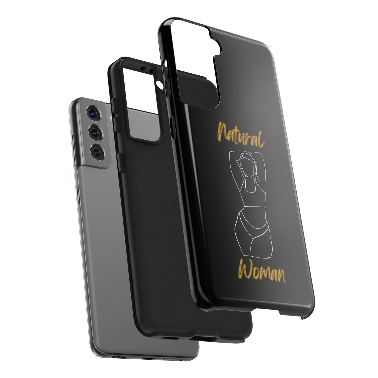 Natural Woman I Love Me (WL)Tough Phone Cases BLACK