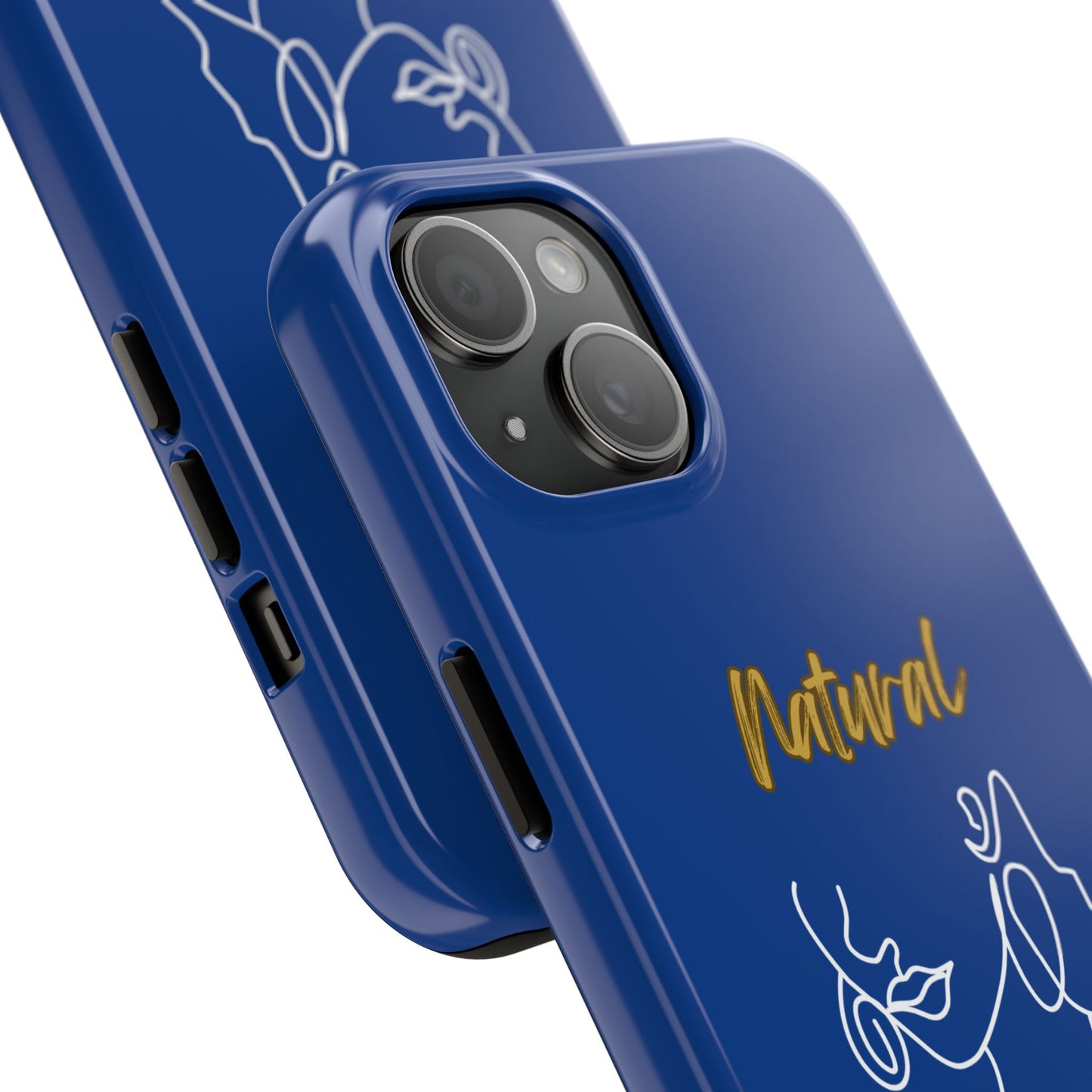 Natural Woman Lips (WL)Tough Phone Cases DARK BLUE