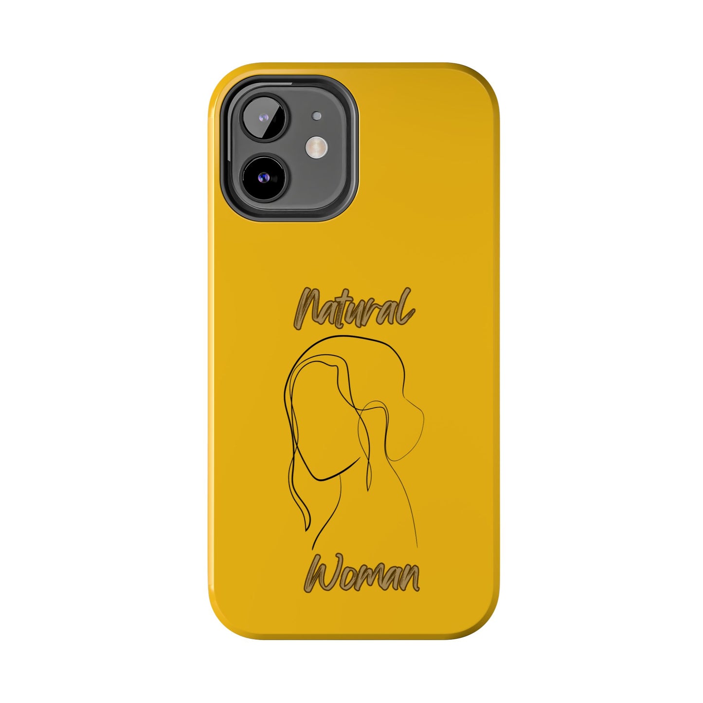 Natural Woman Hanging Hair (BL) Tough Phone Cases YELLOW