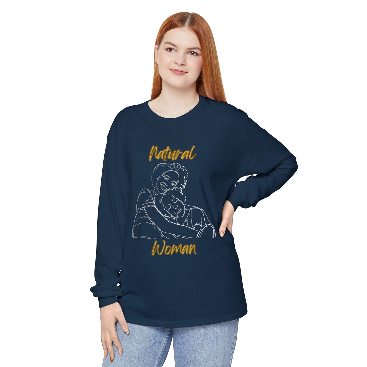 Natural Woman Loving Embrace (WL) Long Sleeve T-Shirt