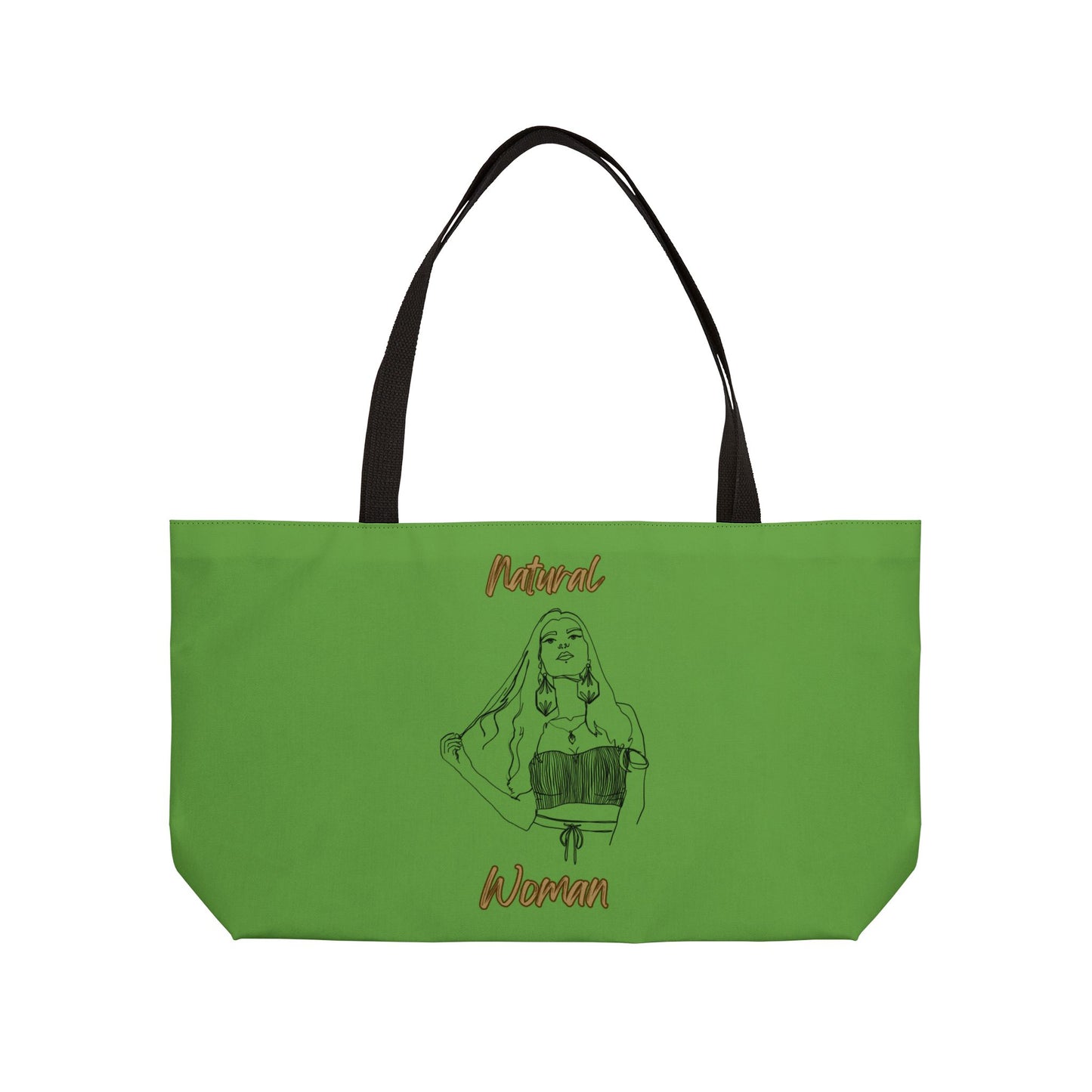 Natural Woman Thinking (BL) Weekender Tote Bag GREEN