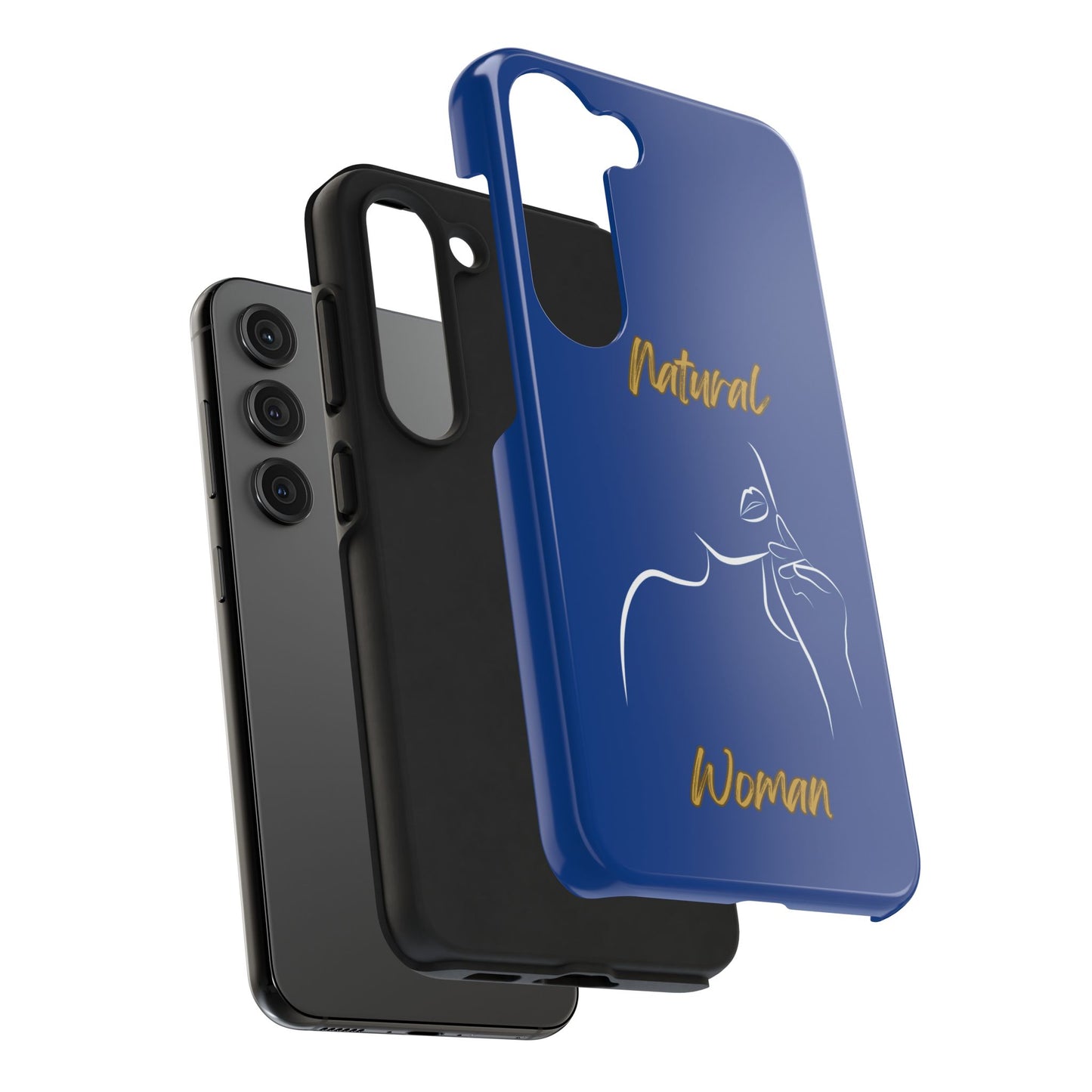 Natural Woman Chin Up (WL)Tough Phone Cases DARK BLUE