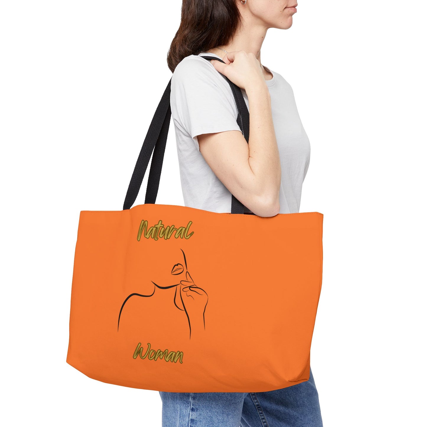 Natural Woman Chin Up (BL) Weekender Tote Bag CRUSTA