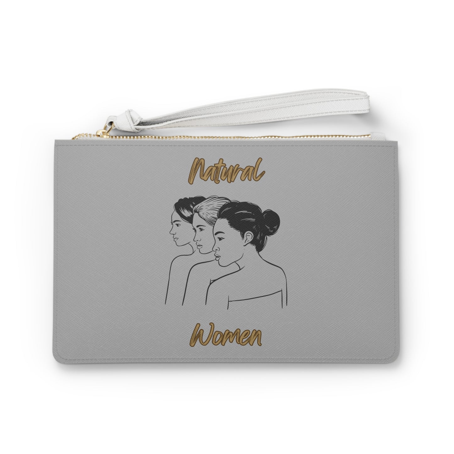 Natural Woman United Friends (BL) Clutch Bag LIGHT GREY