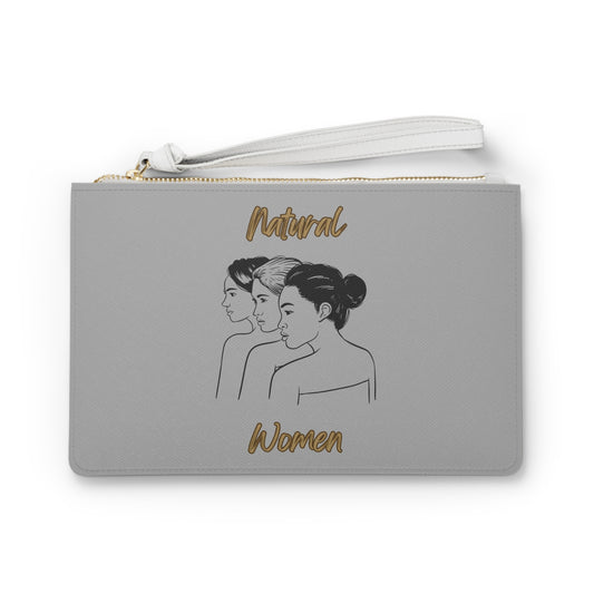 Natural Woman United Friends (BL) Clutch Bag LIGHT GREY