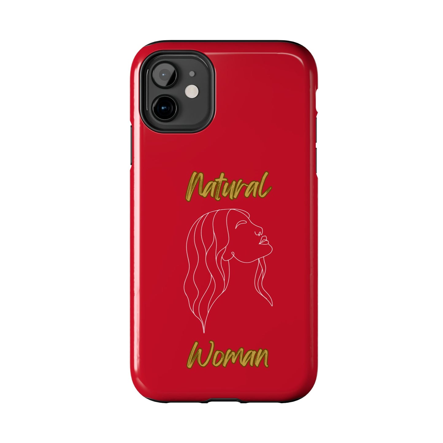Natural Woman Breeze On Face (WL)Tough Phone Cases DARK RED