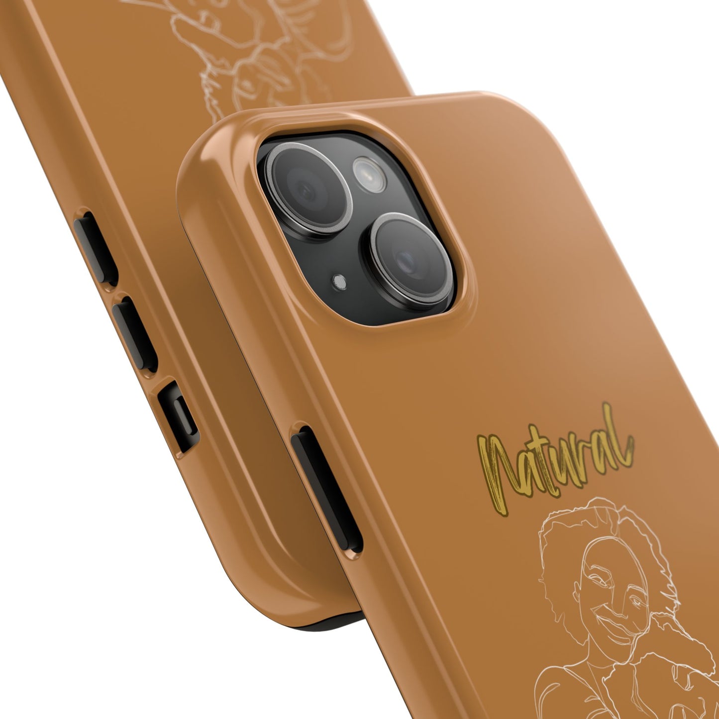 Natural Woman Loving Embrace (WL)Tough Phone Cases LIGHT BROWN