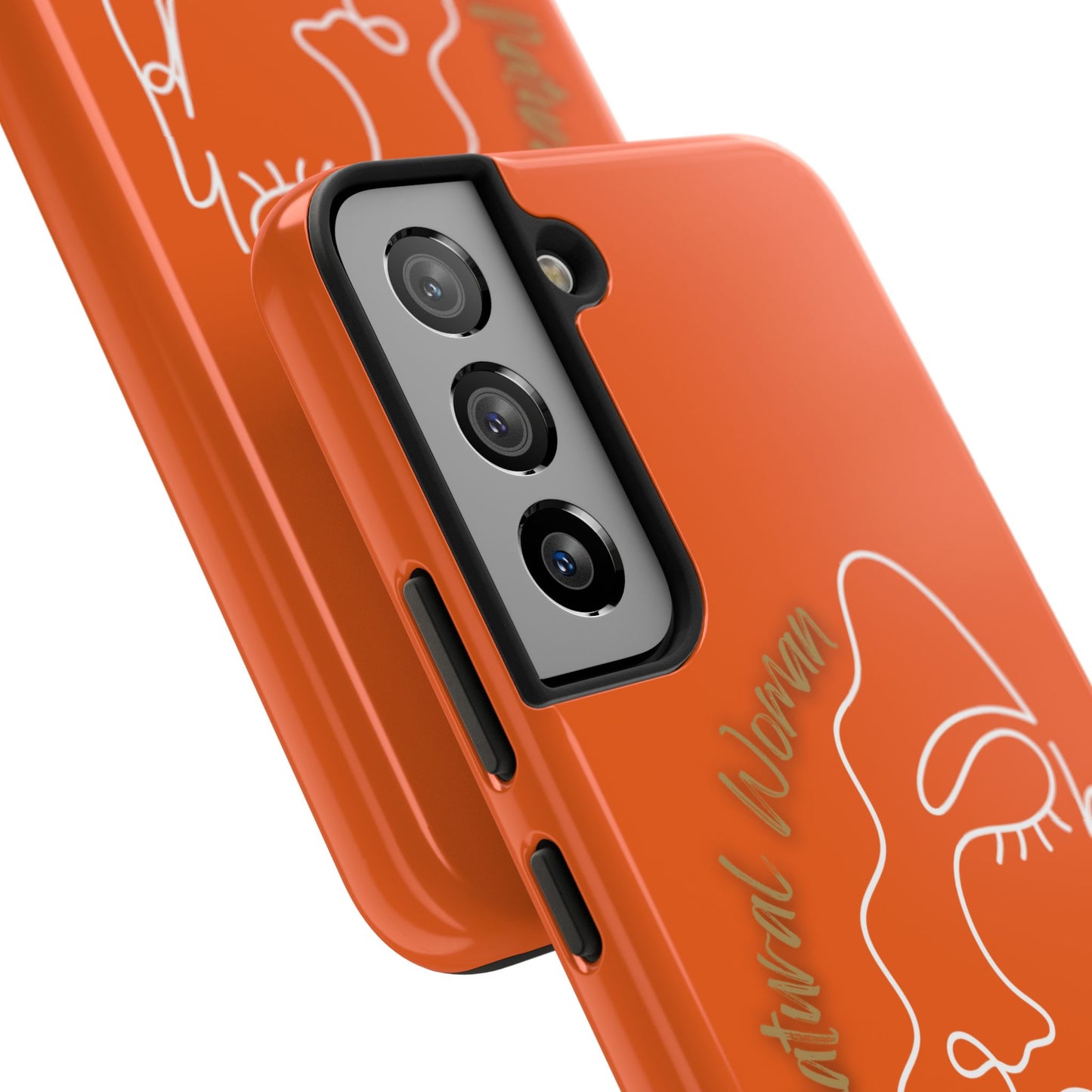 Natural Woman Half Face (WL)Tough Phone Case ORANGE