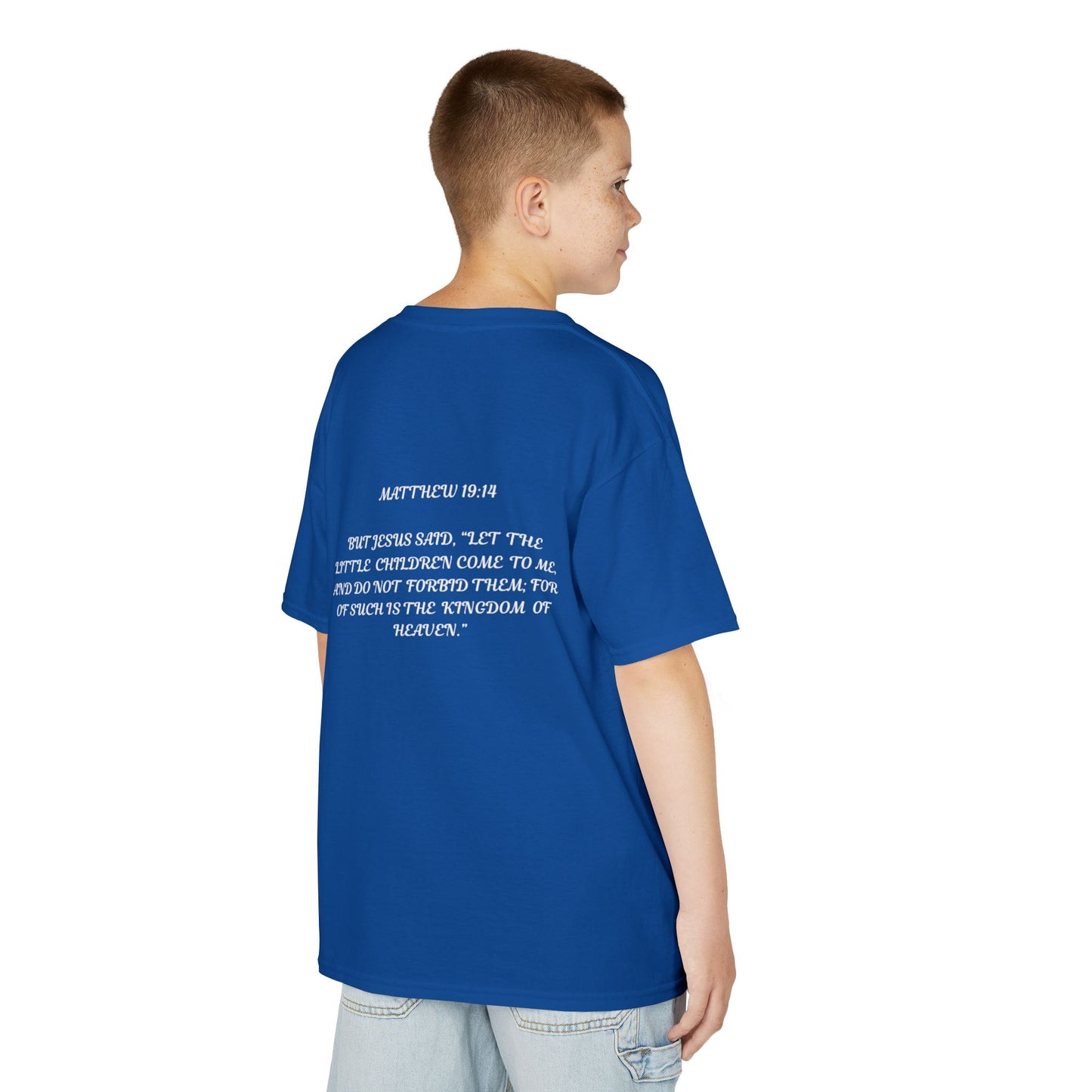 Children of the King Inspirational Kids Cotton T-Shirt (BL)