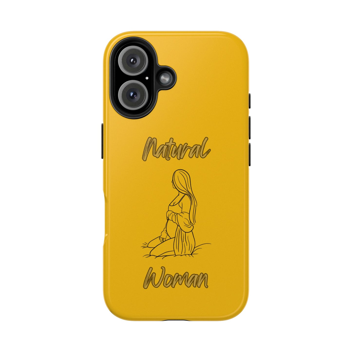 Natural Woman Expecting (BL)Tough Phone Cases YELLOW