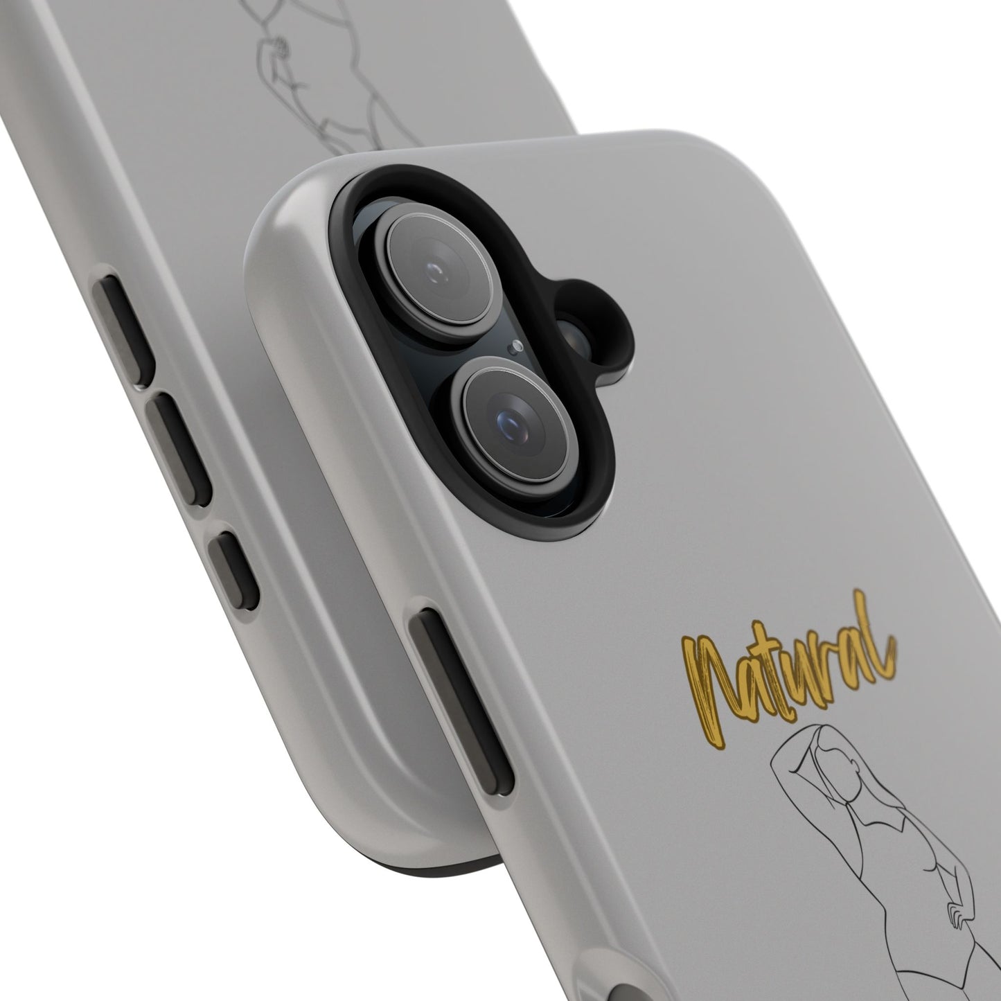Natural Woman Looking Good (BL)Tough Phone Cases LIGHT GREY