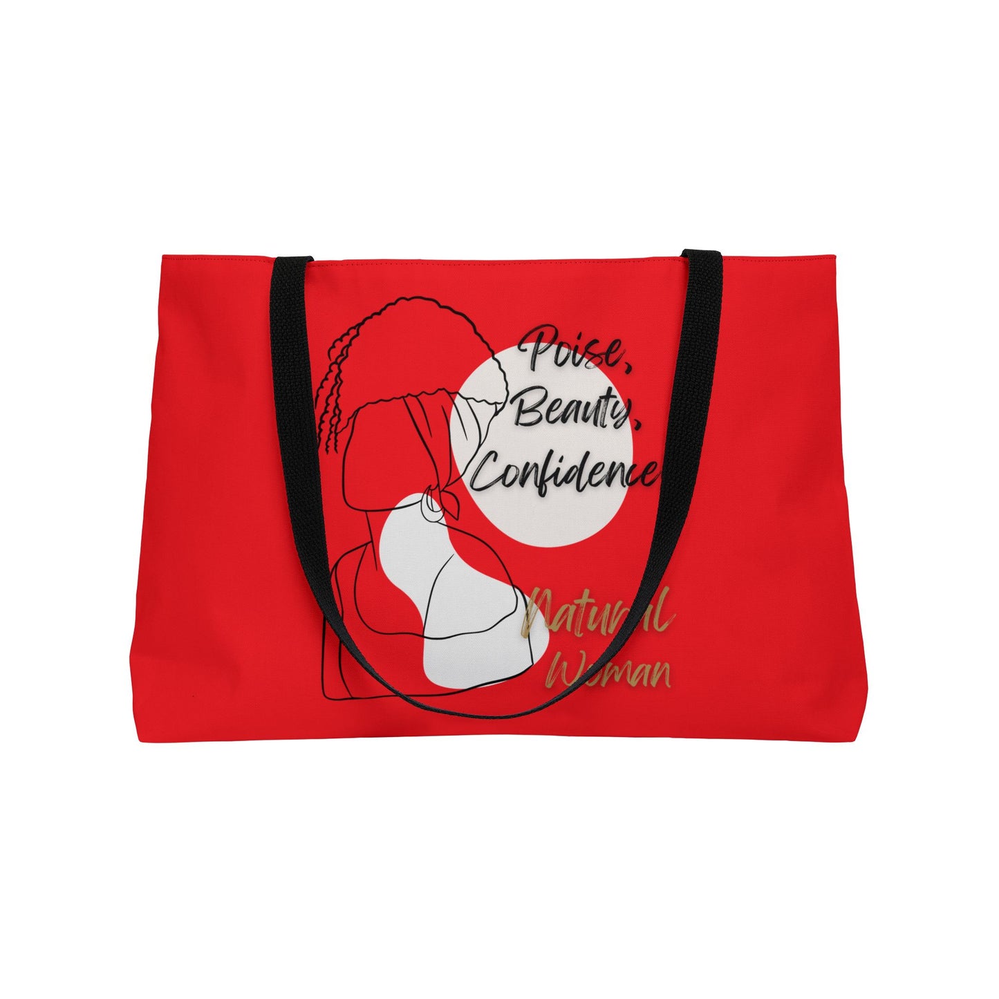 Natural Woman Puff (BL) Weekender Tote Bag RED