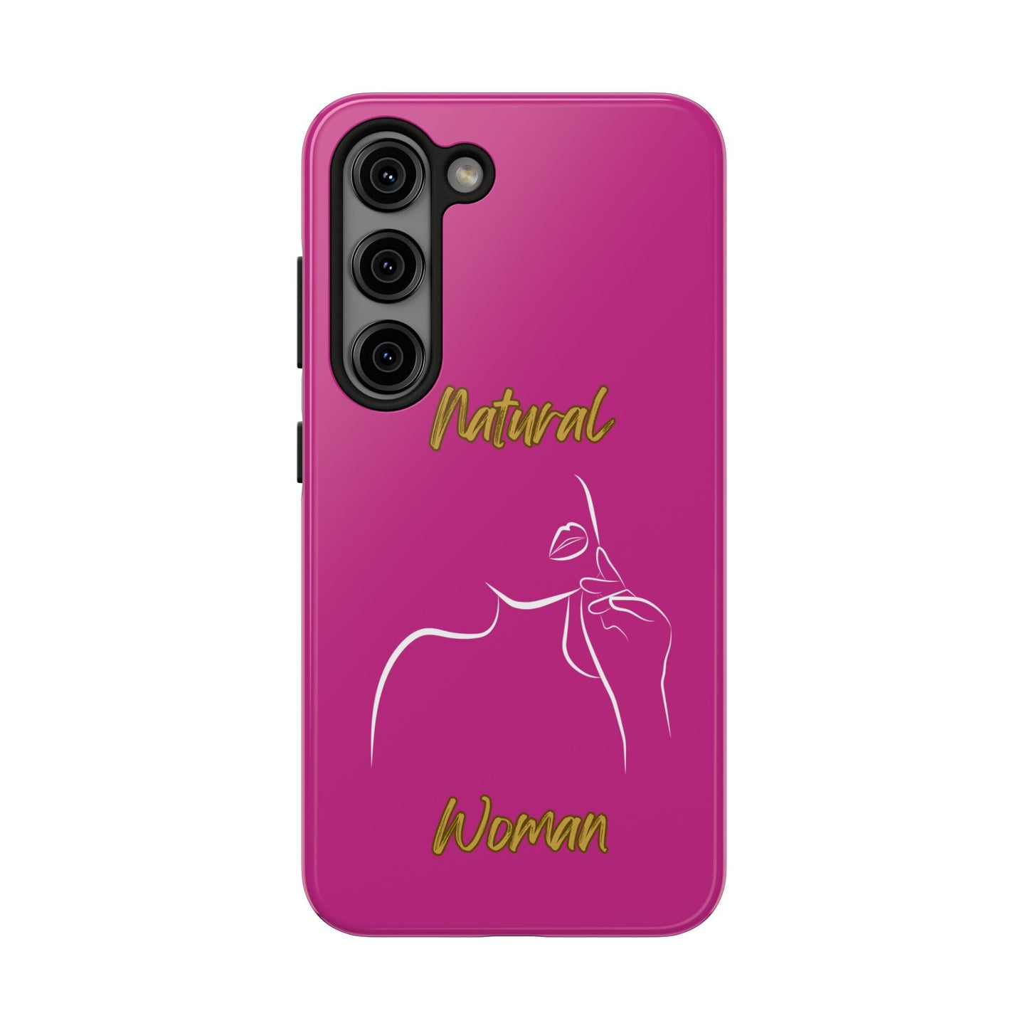 Natural Woman Chin Up (WL)Tough Phone Cases PINK