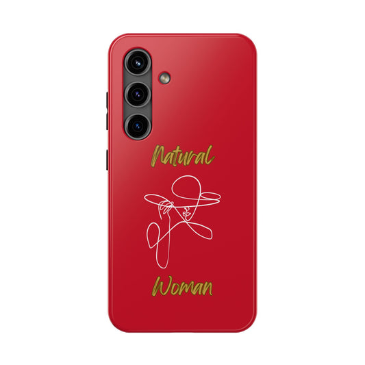 Natural Woman An Original (WL)Tough Phone Cases DARK RED
