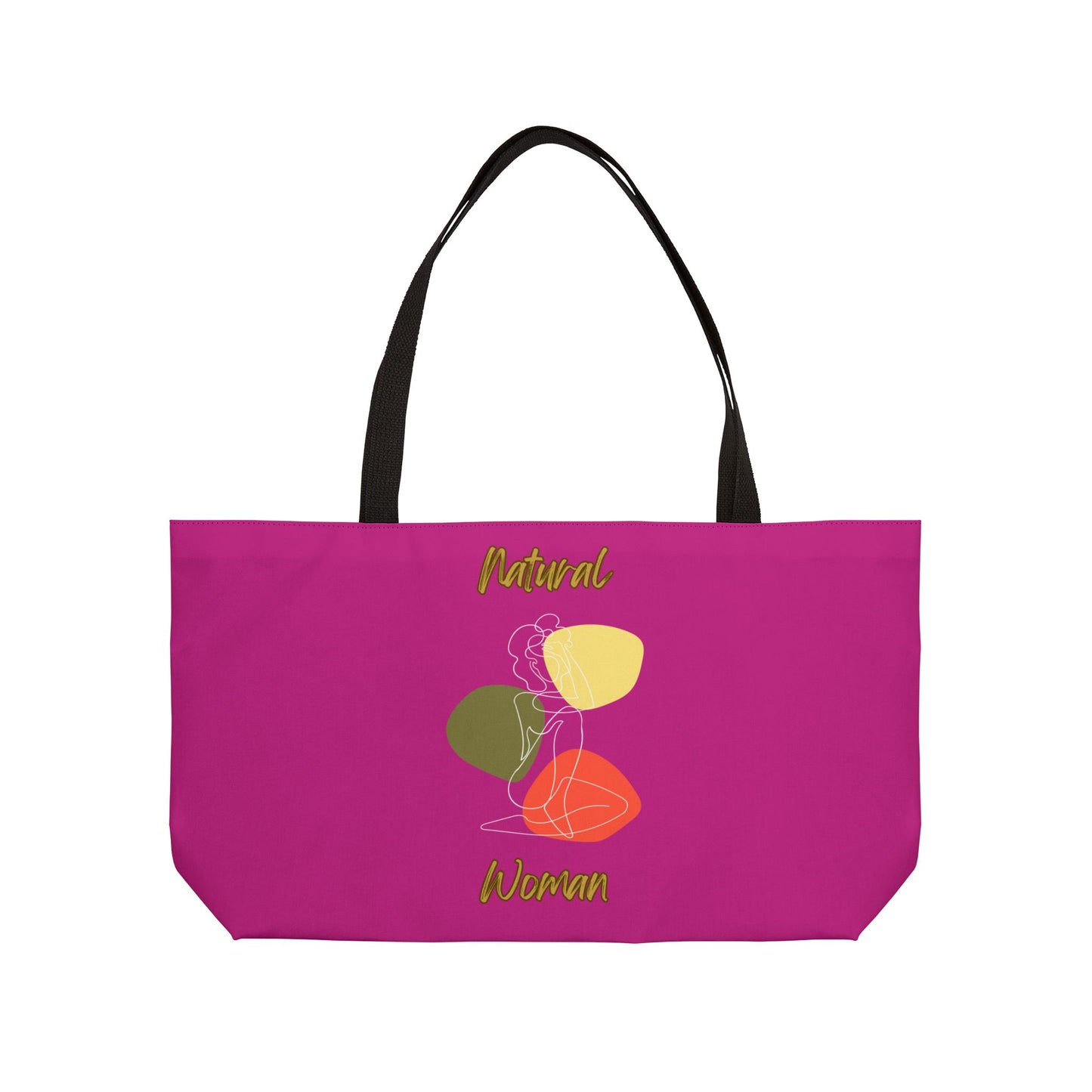 Natural Woman Colorful Pose (WL) Weekender Tote Bag PINK