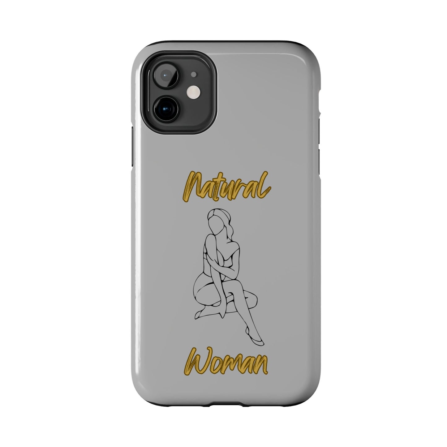 Natural Woman Shoulder Action (BL)Tough Phone Cases LIGHT GREY