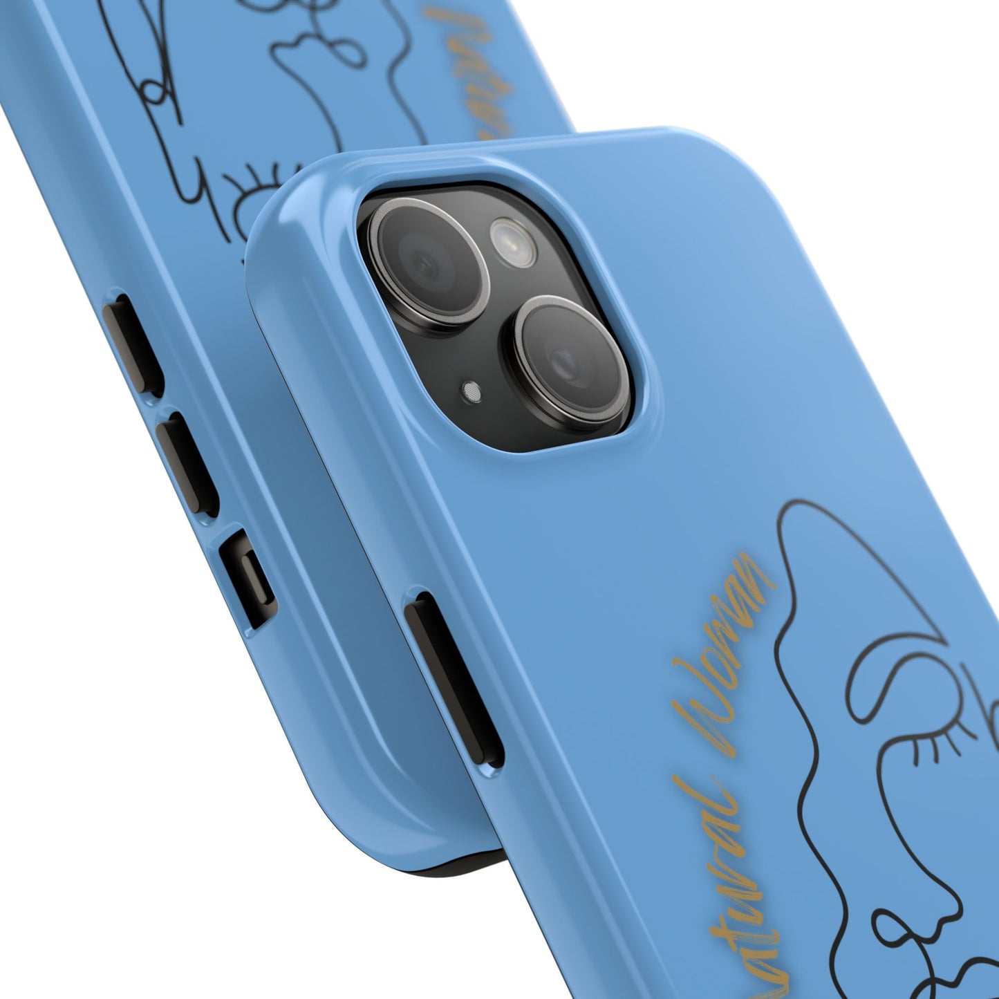 Natural Woman Half Face (BL)Tough Phone Case LIGHT BLUE