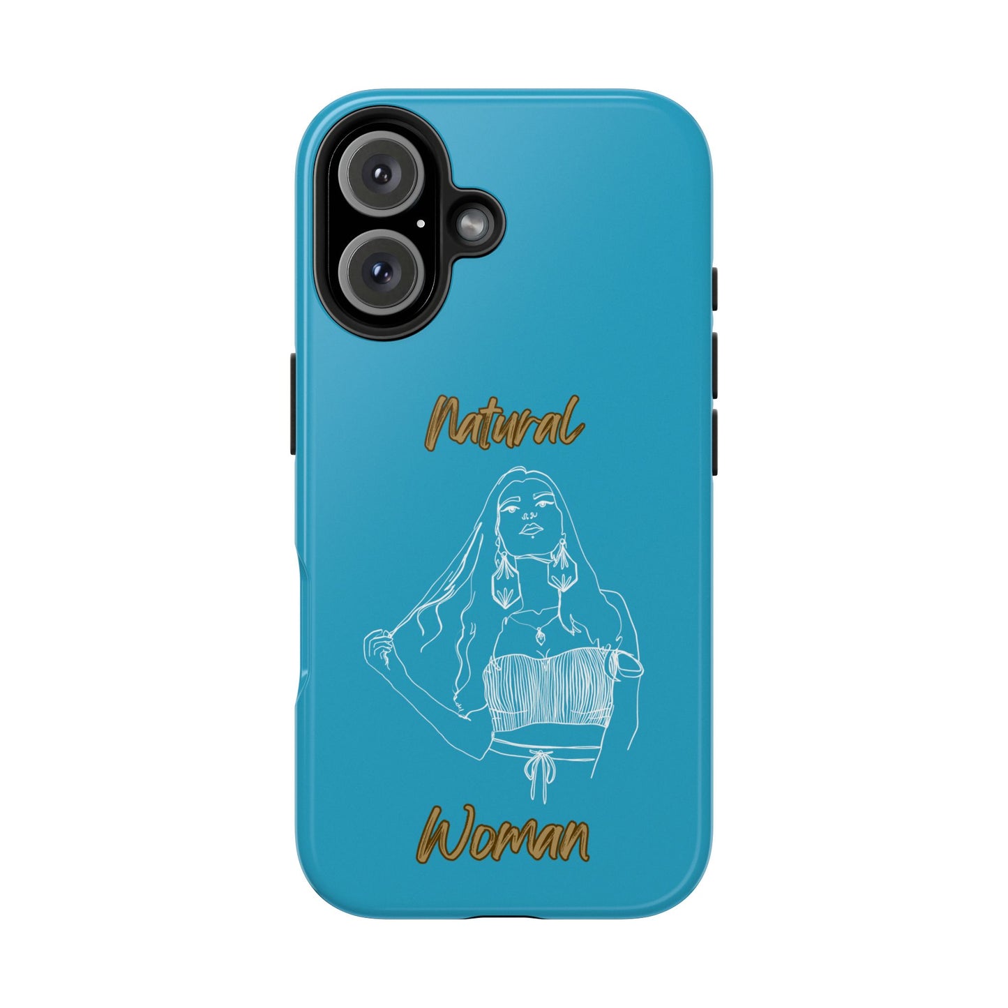 Natural Woman Thinking (WL)Tough Phone Cases TURQUOISE