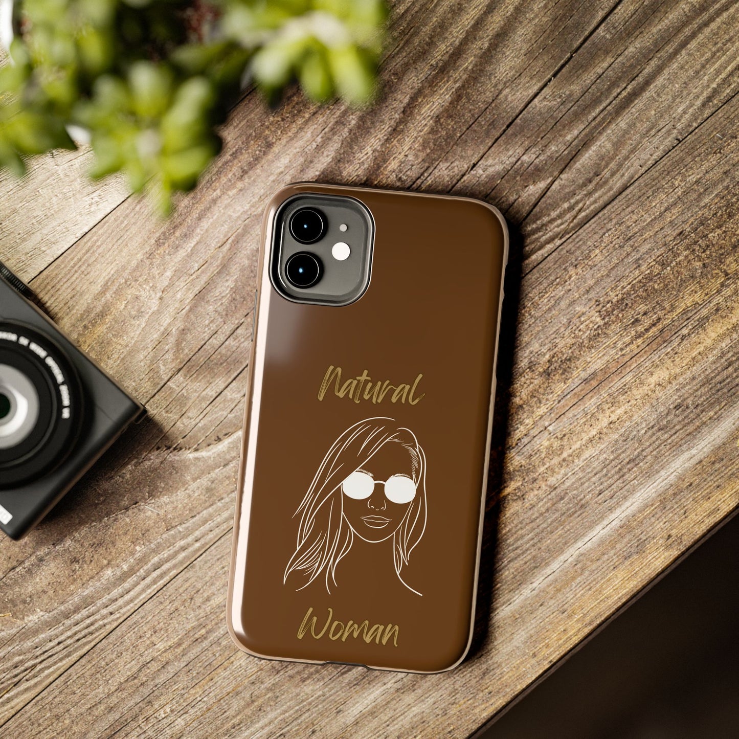 Natural Woman Shades (WL)Tough Phone Cases BROWN