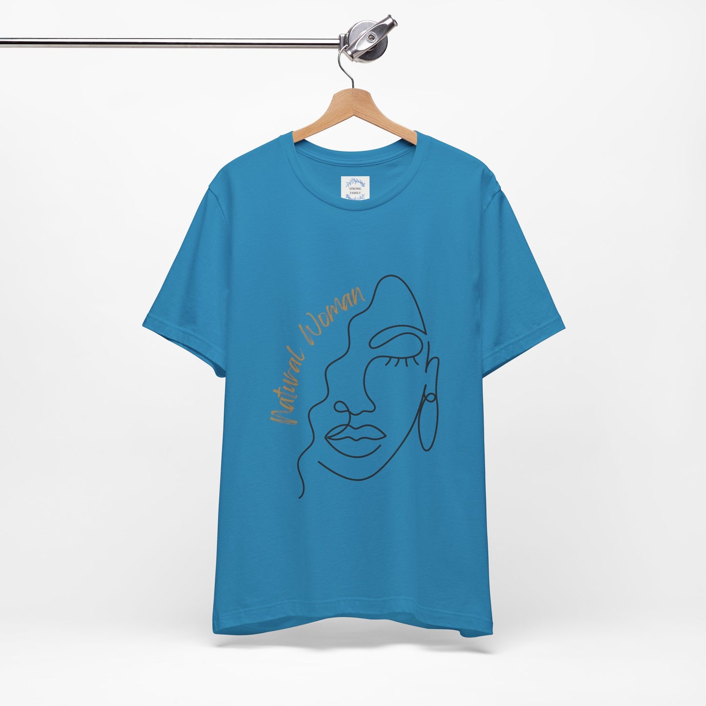 Natural Woman Half Face (BL) Short Sleeve T-Shirt