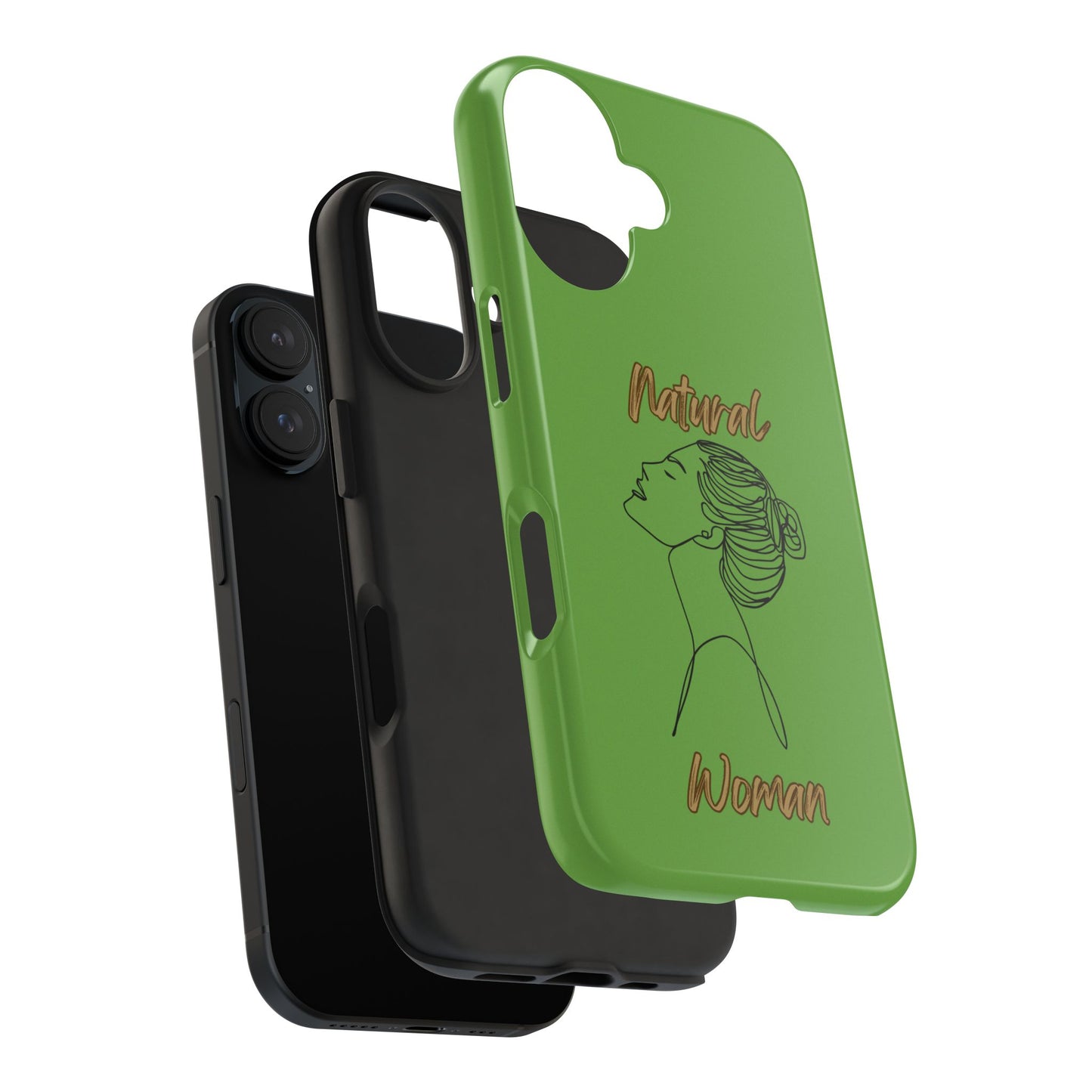 Natural Woman Wet Bun (BL) Tough Phone Cases GREEN