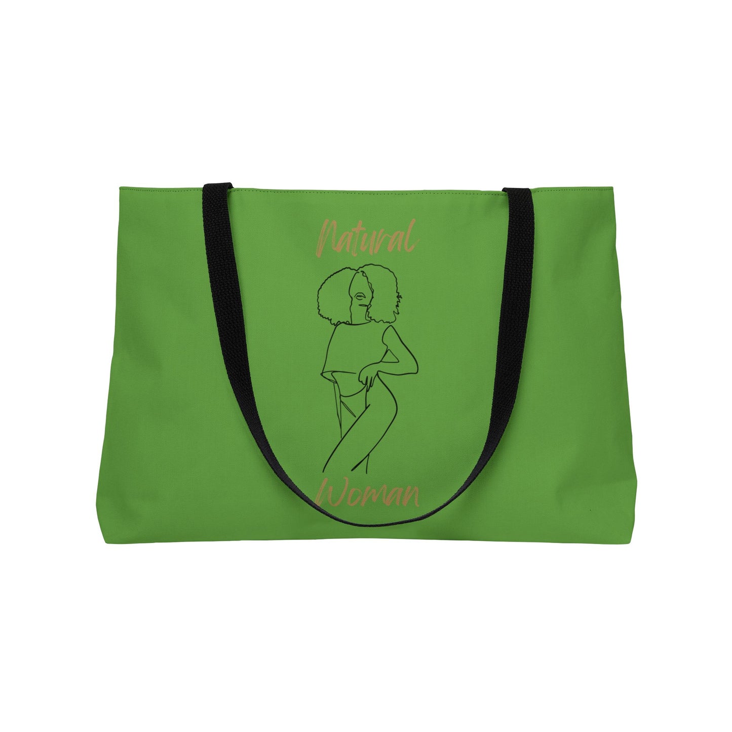 Natural Woman Pose (BL) Weekender Tote Bag GREEN
