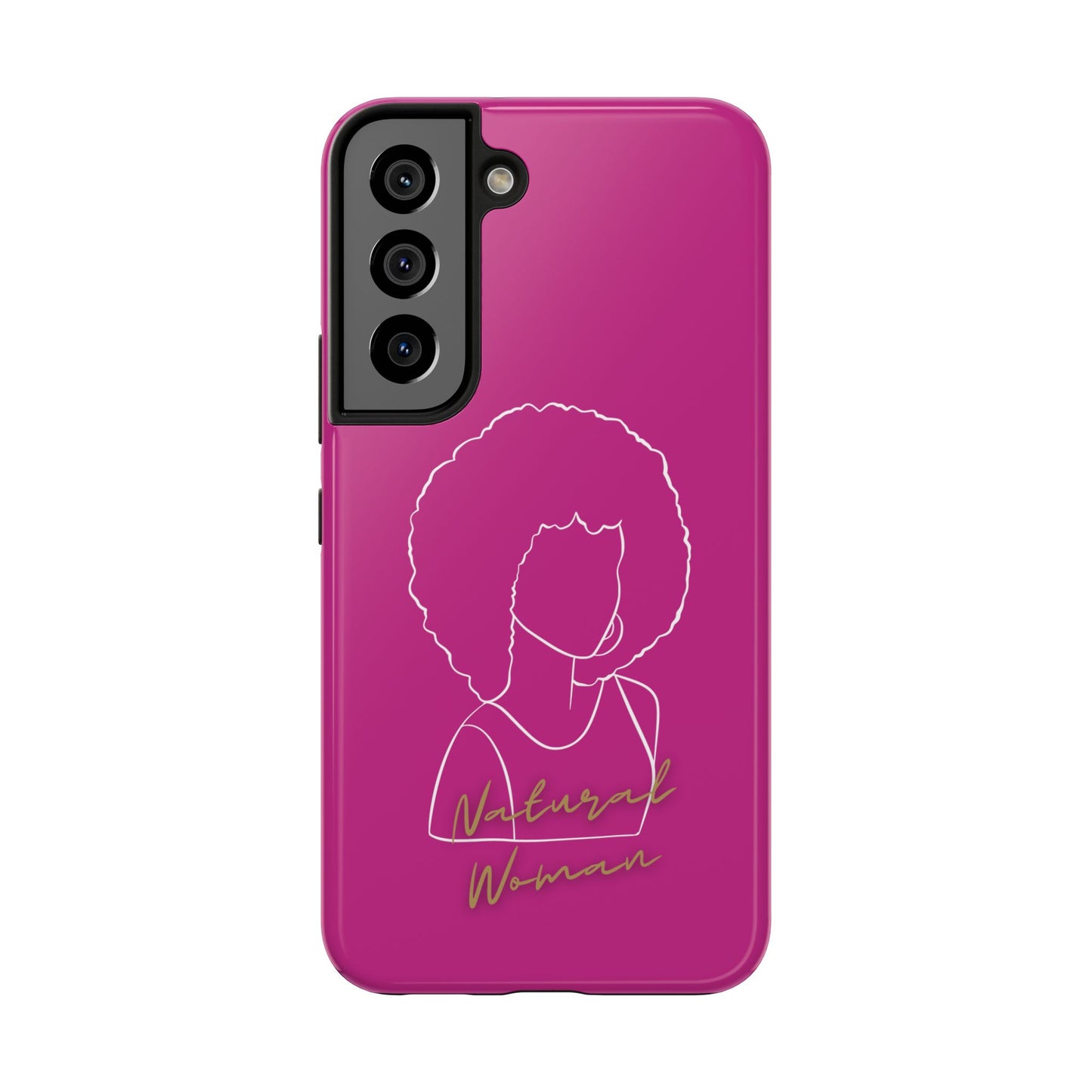 Natural Woman Afro (WL)Tough Phone Cases PINK