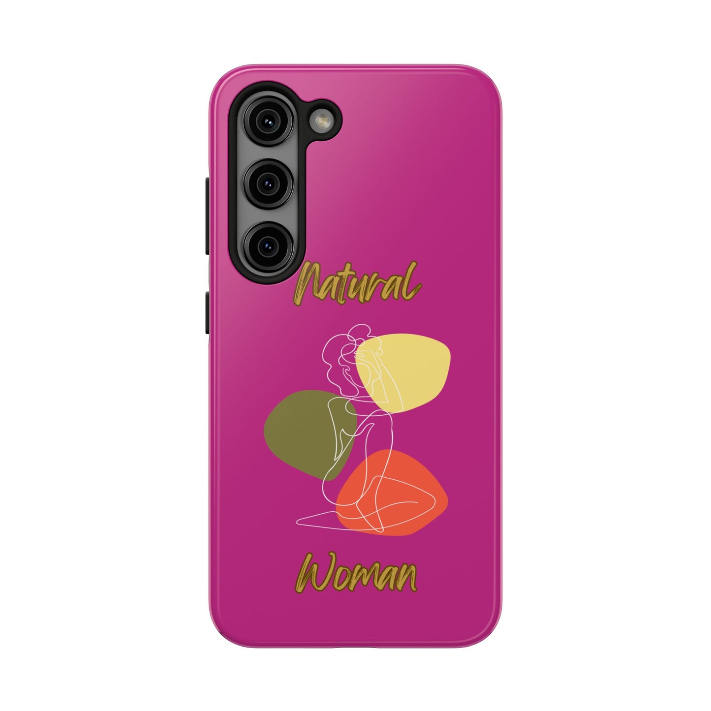 Natural Woman Colorful Pose (WL)Tough Phone Cases PINK