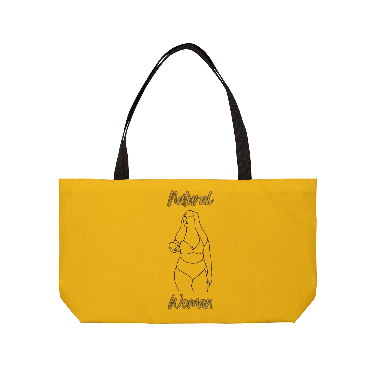 Natural Woman Full Beauty (BL) Weekender Tote Bag YELLOW
