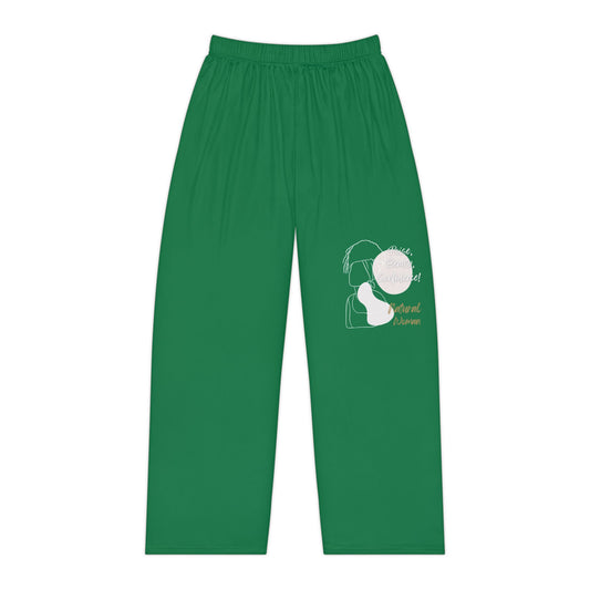 Natural Woman Puff (BL) Women's Pajama Pants DARK GREEN