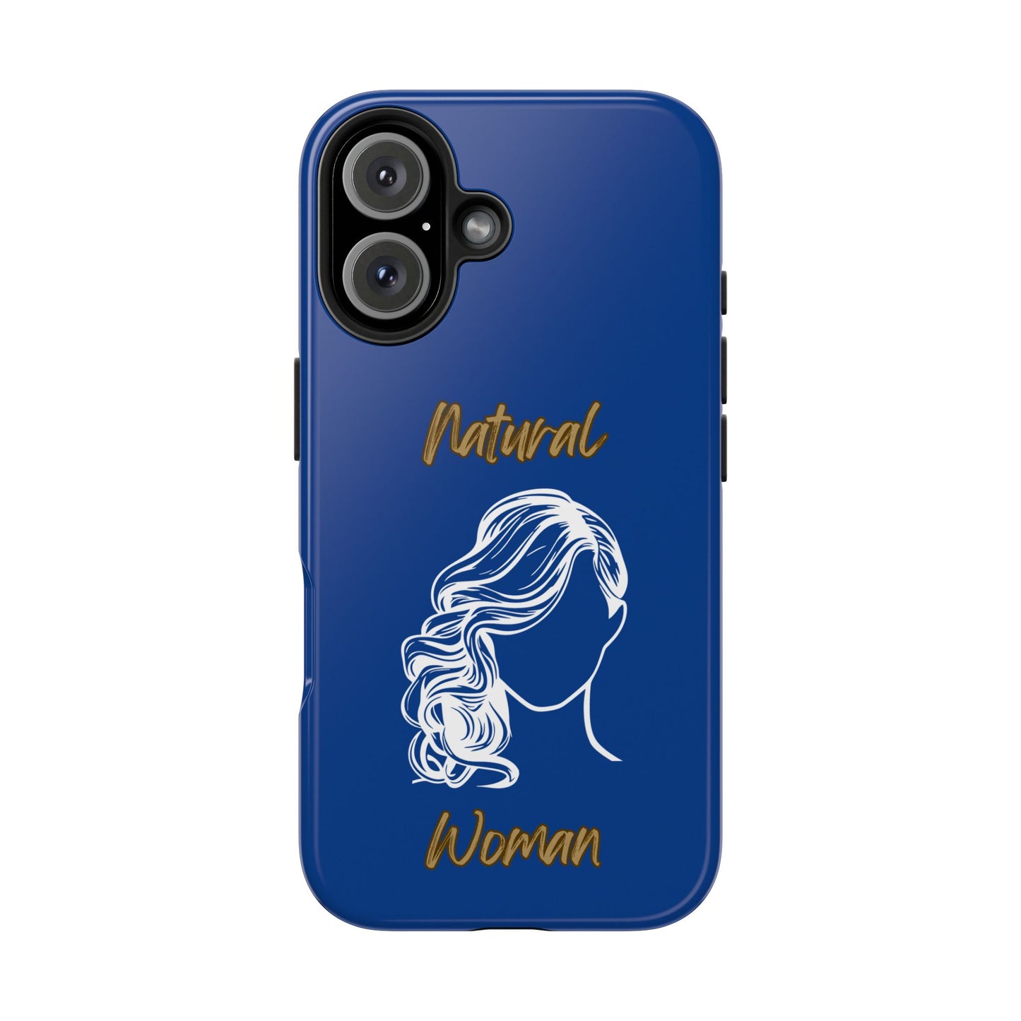 Natural Woman Long Curl (WL)Tough Phone Cases DARK BLUE