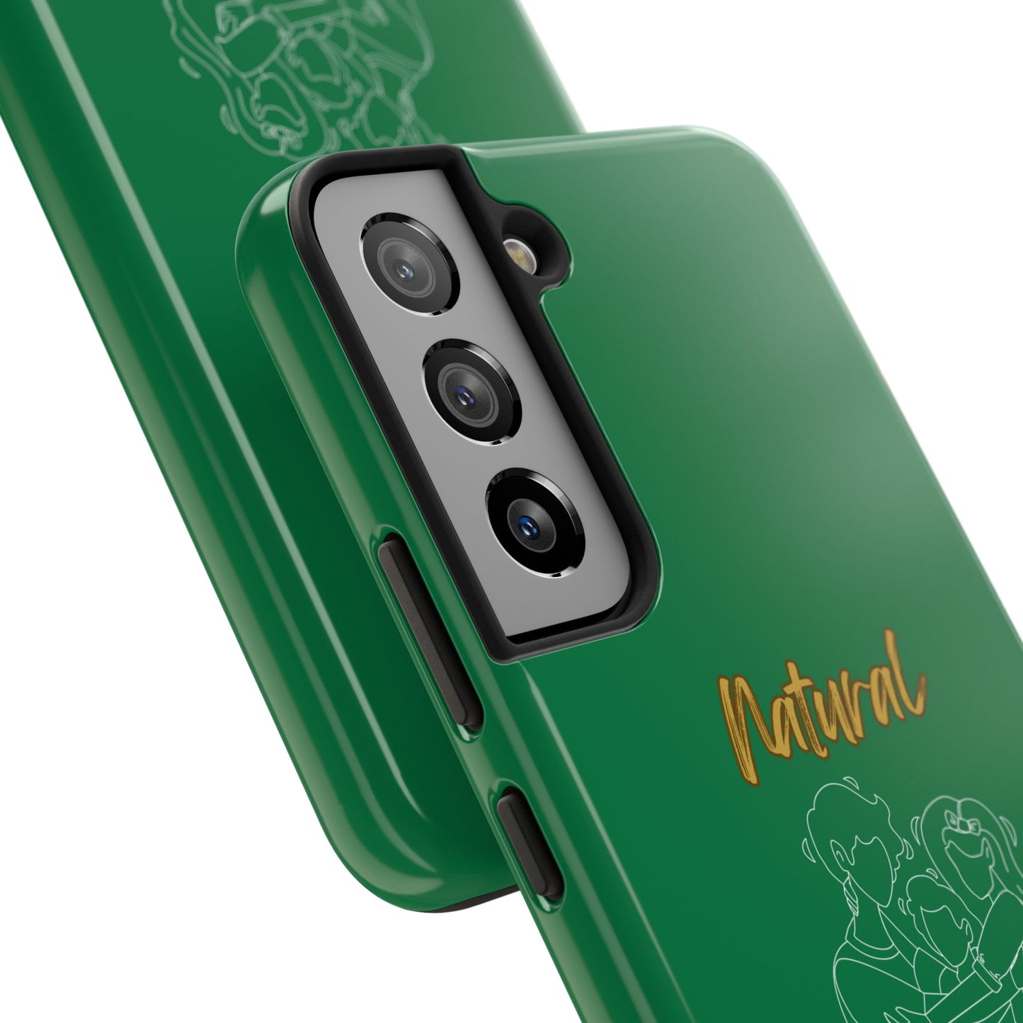Natural Woman Bear Hugs (WL) Tough Phone Cases DARK GREEN