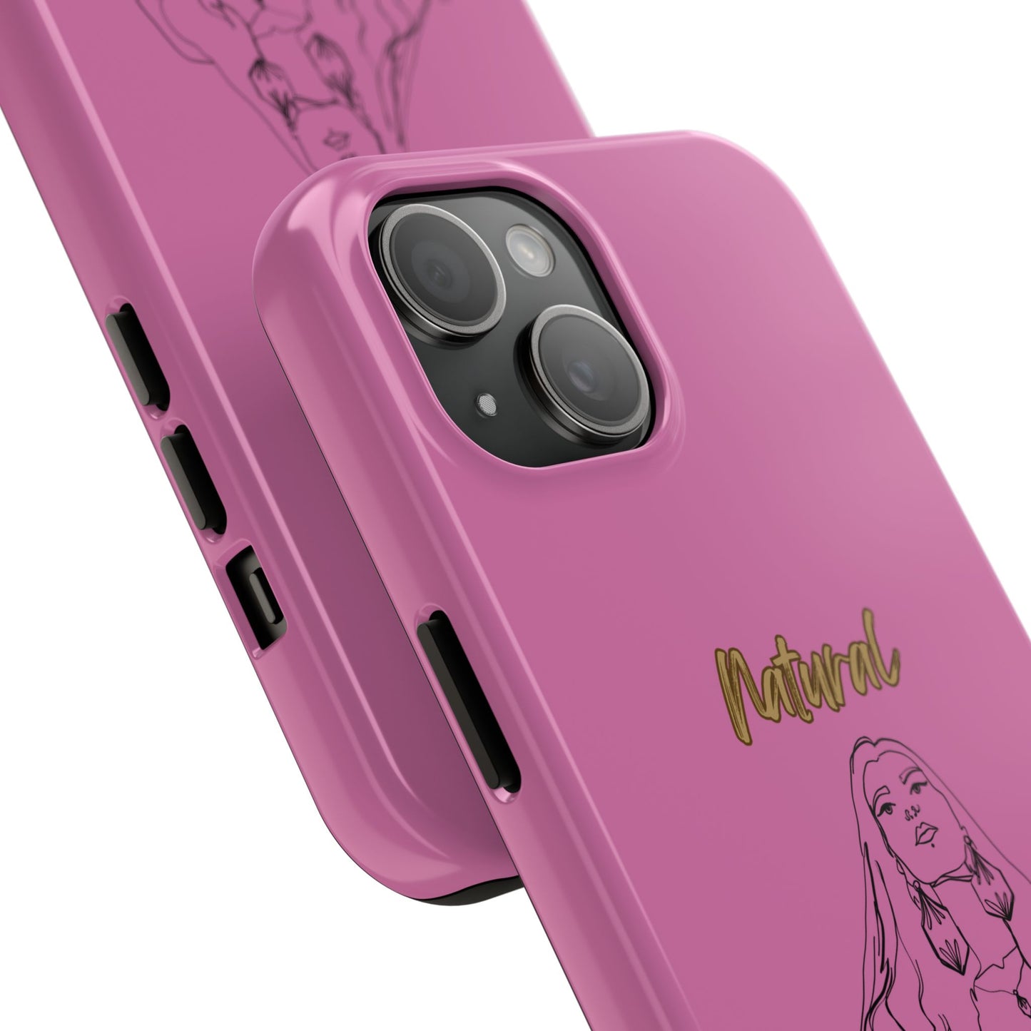 Natural Woman Thinking (BL)Tough Phone Cases LIGHT PINK