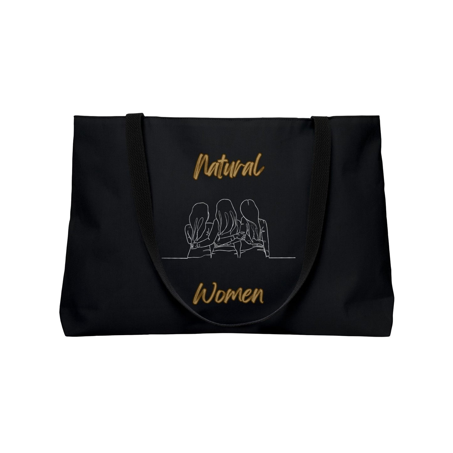 Natural Woman Loving Friends (WL) Weekender Tote Bag BLACK