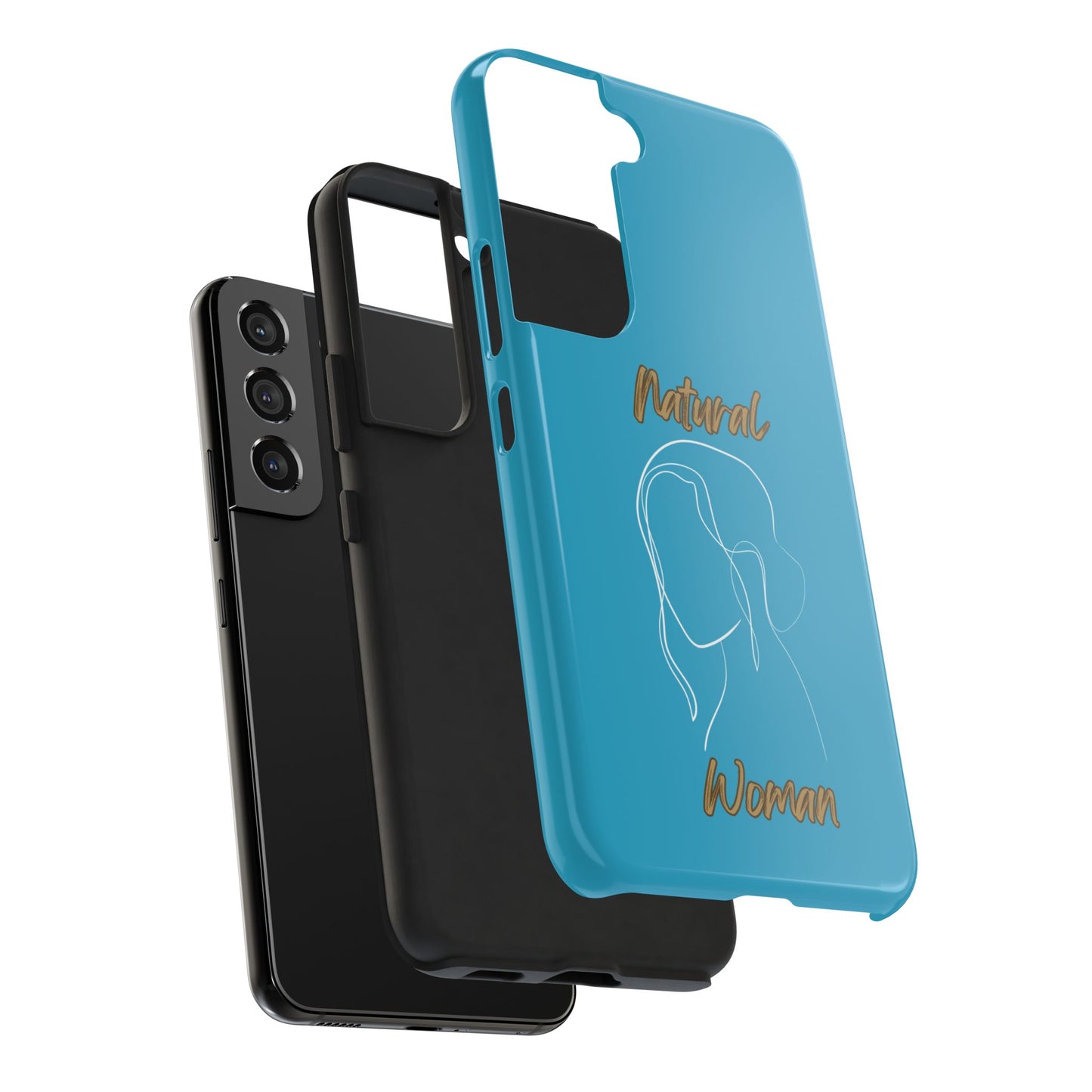 Natural Woman Hanging Hair (WL) Tough Phone Cases TURQUOISE