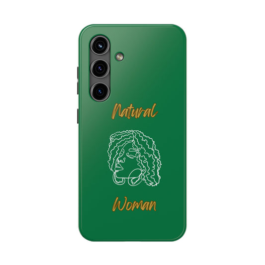 Natural Woman Naturally Me (WL)Tough Phone Cases DARK GREEN