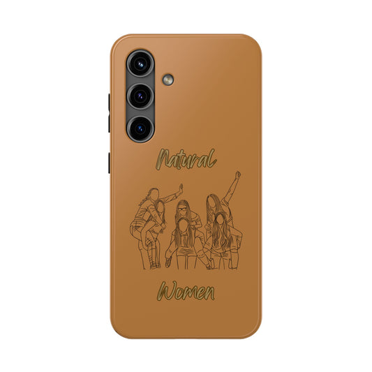 Natural Woman Piggy Back (BL)Tough Phone Cases LIGHT BROWN