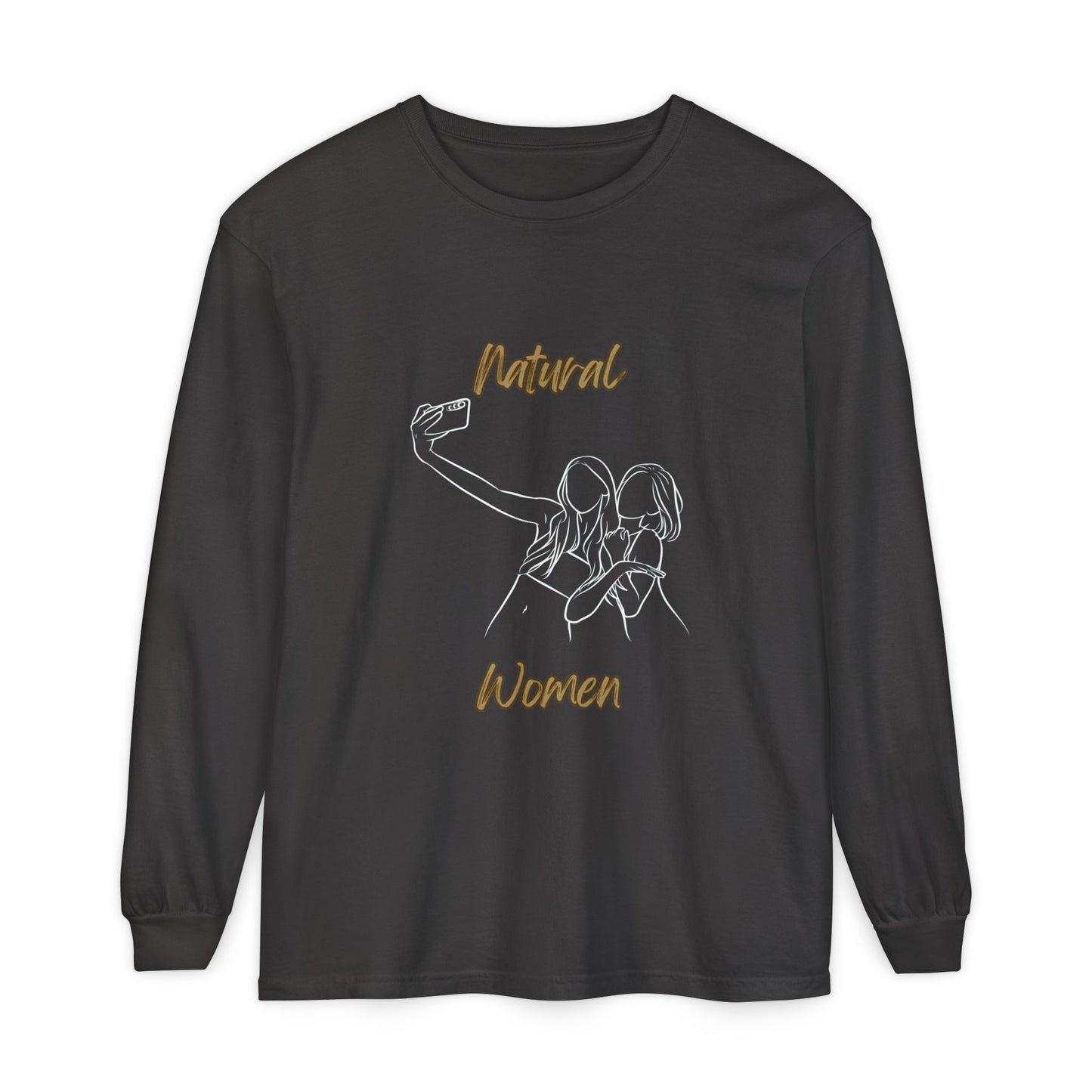 Natural Women Friends Selfie (WL) Long Sleeve T-Shirt