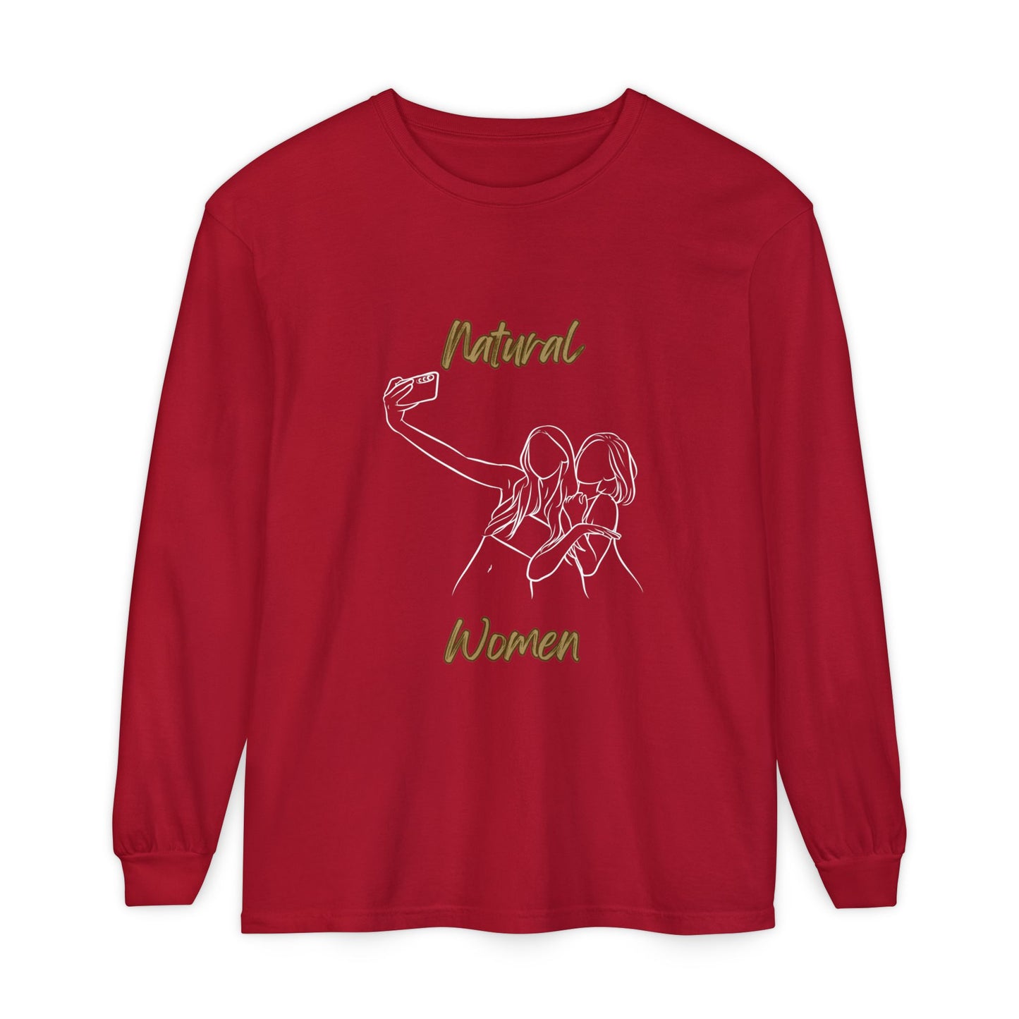 Natural Women Friends Selfie (WL) Long Sleeve T-Shirt