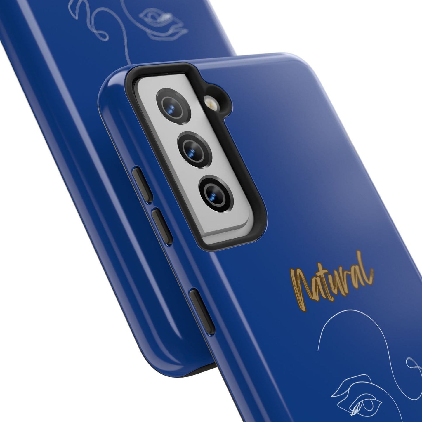 Natural Woman Looking (WL)Tough Phone Cases DARK BLUE