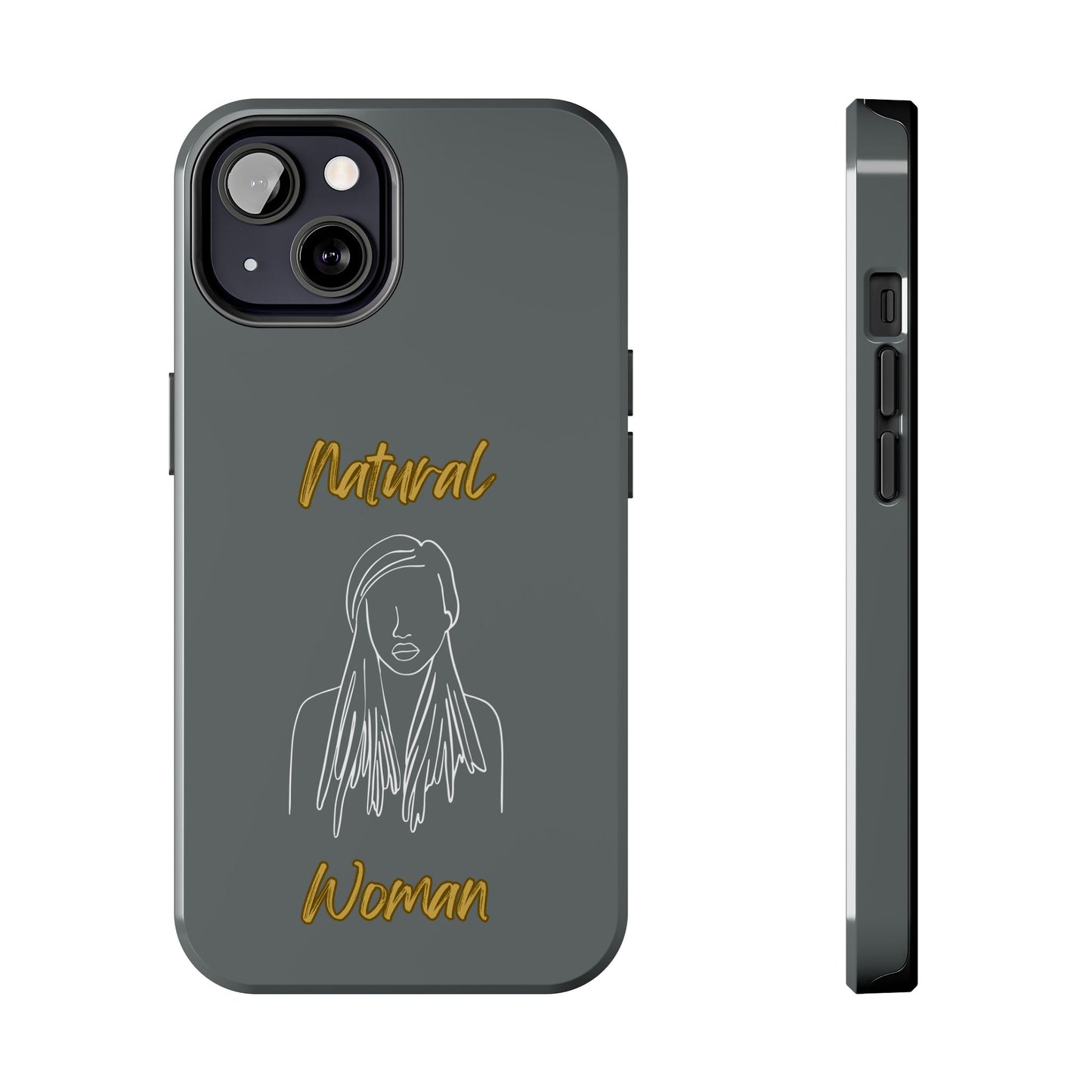 Natural Woman Content (WL)Tough Phone Cases DARK GREY