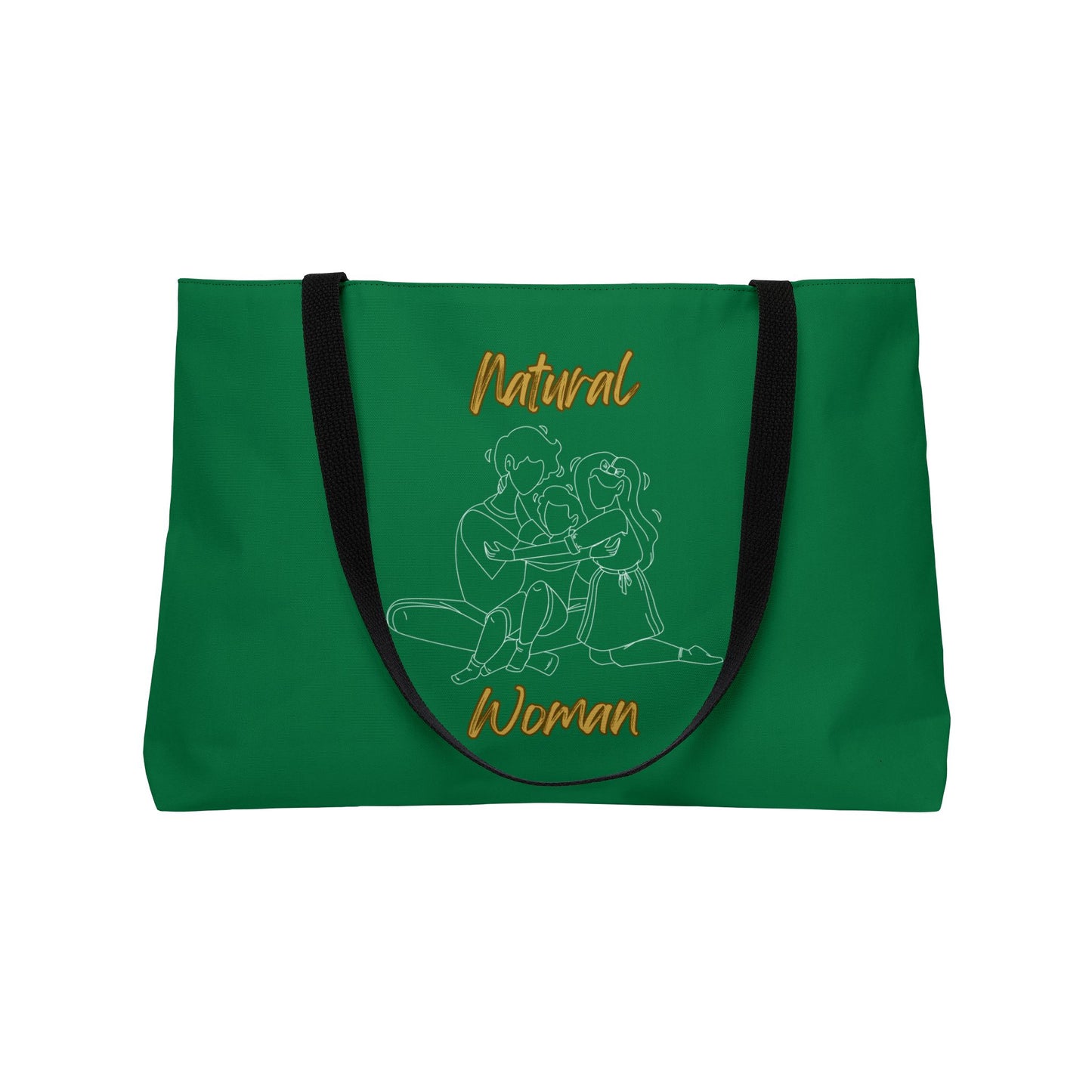 Natural Woman Bear Hugs (WL) Weekender Tote Bag DARK GREEN