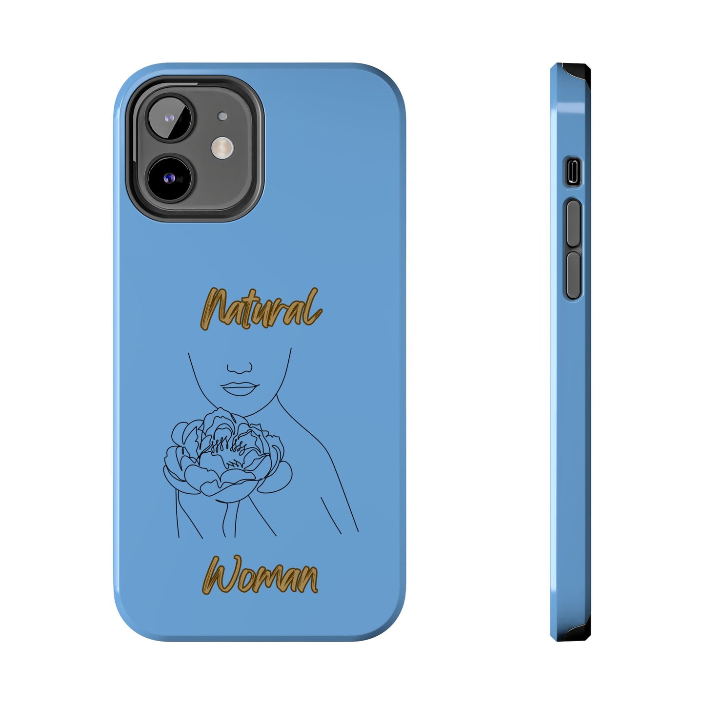 Natural Woman Kissed Flower (BL)Tough Phone Cases LIGHT BLUE