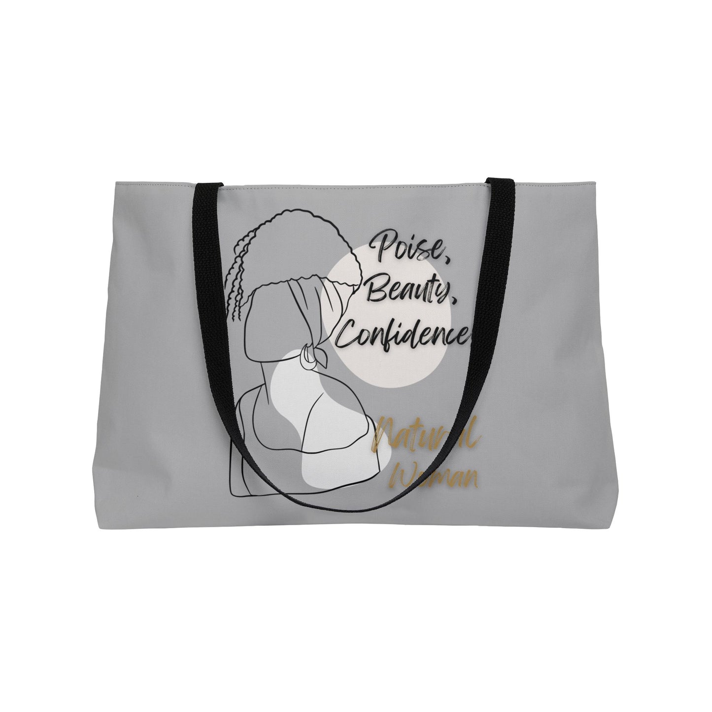 Natural Woman Puff (BL) Weekender Tote Bag LIGHT GREY