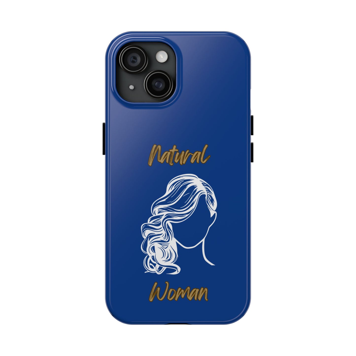 Natural Woman Long Curl (WL)Tough Phone Cases DARK BLUE