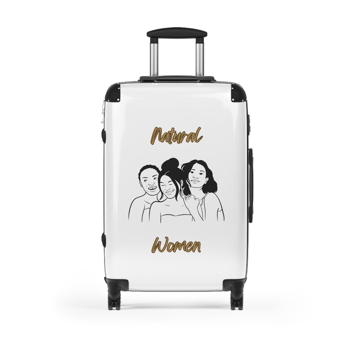 Natural Woman Laughing Friends (BL) Suitcase WHITE
