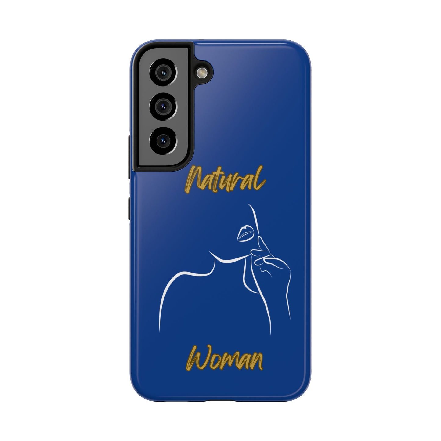 Natural Woman Chin Up (WL)Tough Phone Cases DARK BLUE