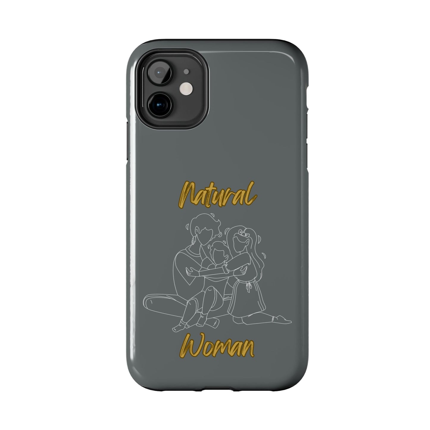 Natural Woman Bear Hugs (WL) Tough Phone Cases DARK GREY