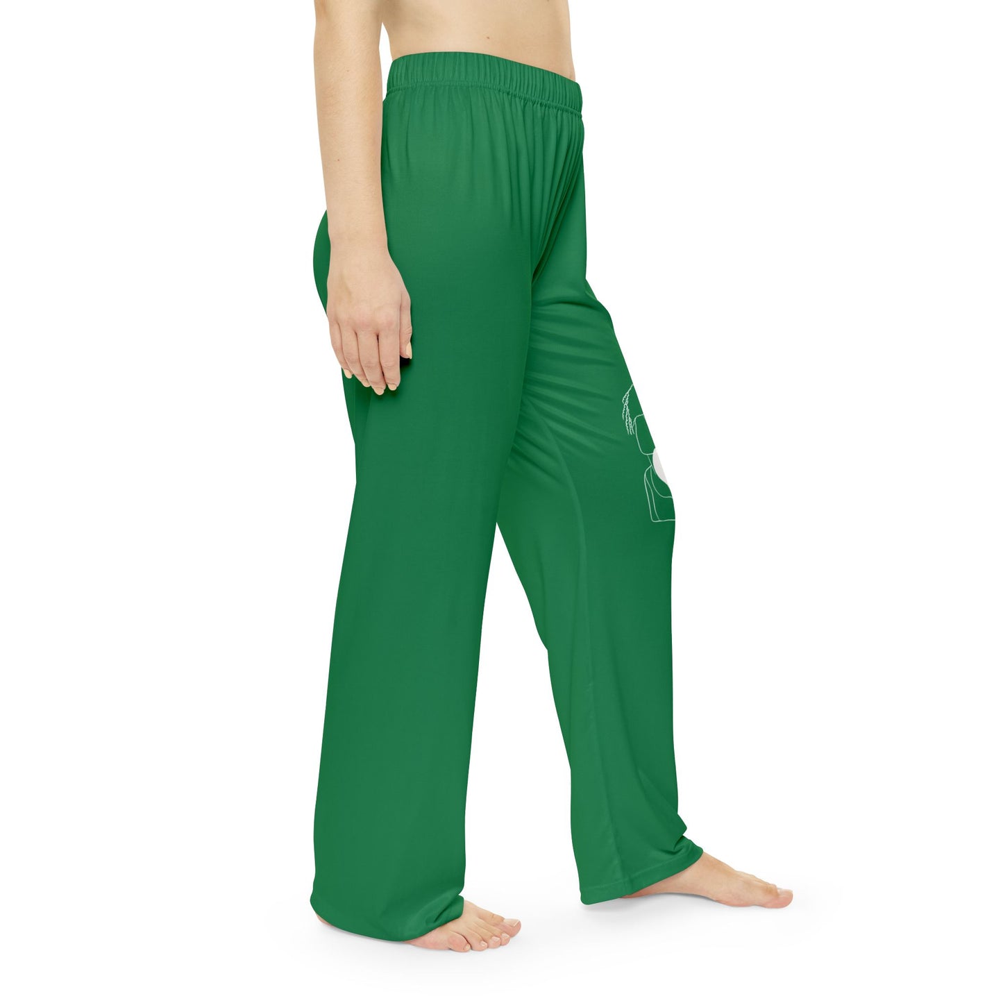 Natural Woman Puff (BL) Women's Pajama Pants DARK GREEN