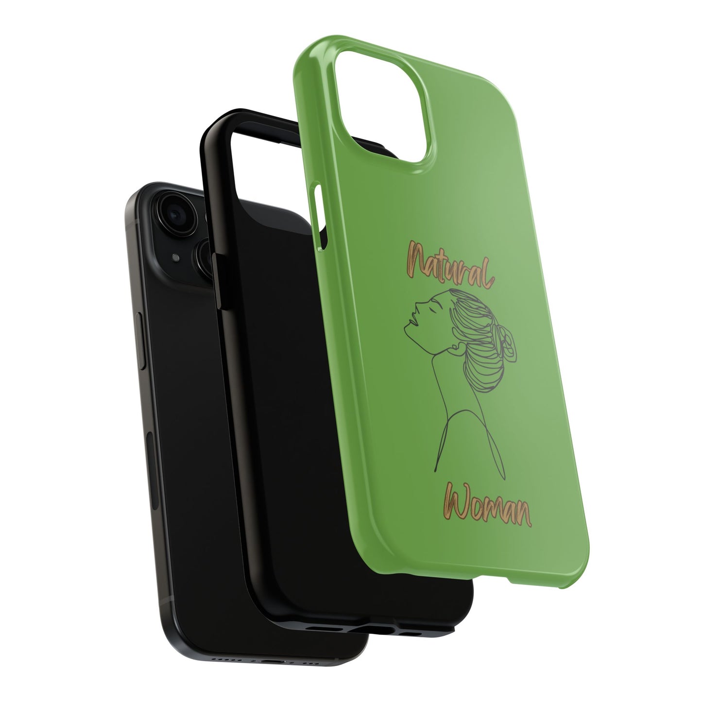 Natural Woman Wet Bun (BL) Tough Phone Cases GREEN